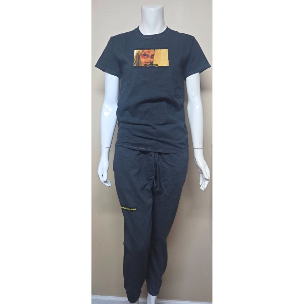 Emma Chamberlain I really need to lay down 2 Piece Shirt & Sweatpants Size XL